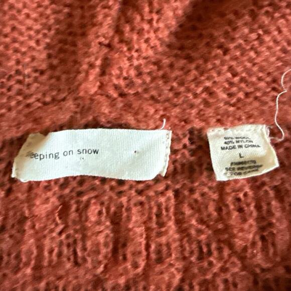 Women’s Anthropologie Sleeping On Snow Ode Sonnet Wool Cardigan Sweater Large - Picture 5 of 7